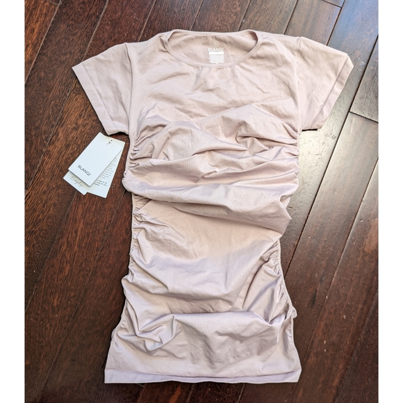 Blanqi Everyday Cap Sleeve Maternity Dress - Frosty Pink - Picture 7 of 9